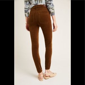 Anthro Pilcro Corduroy High Rise Skinny Ankle Jean